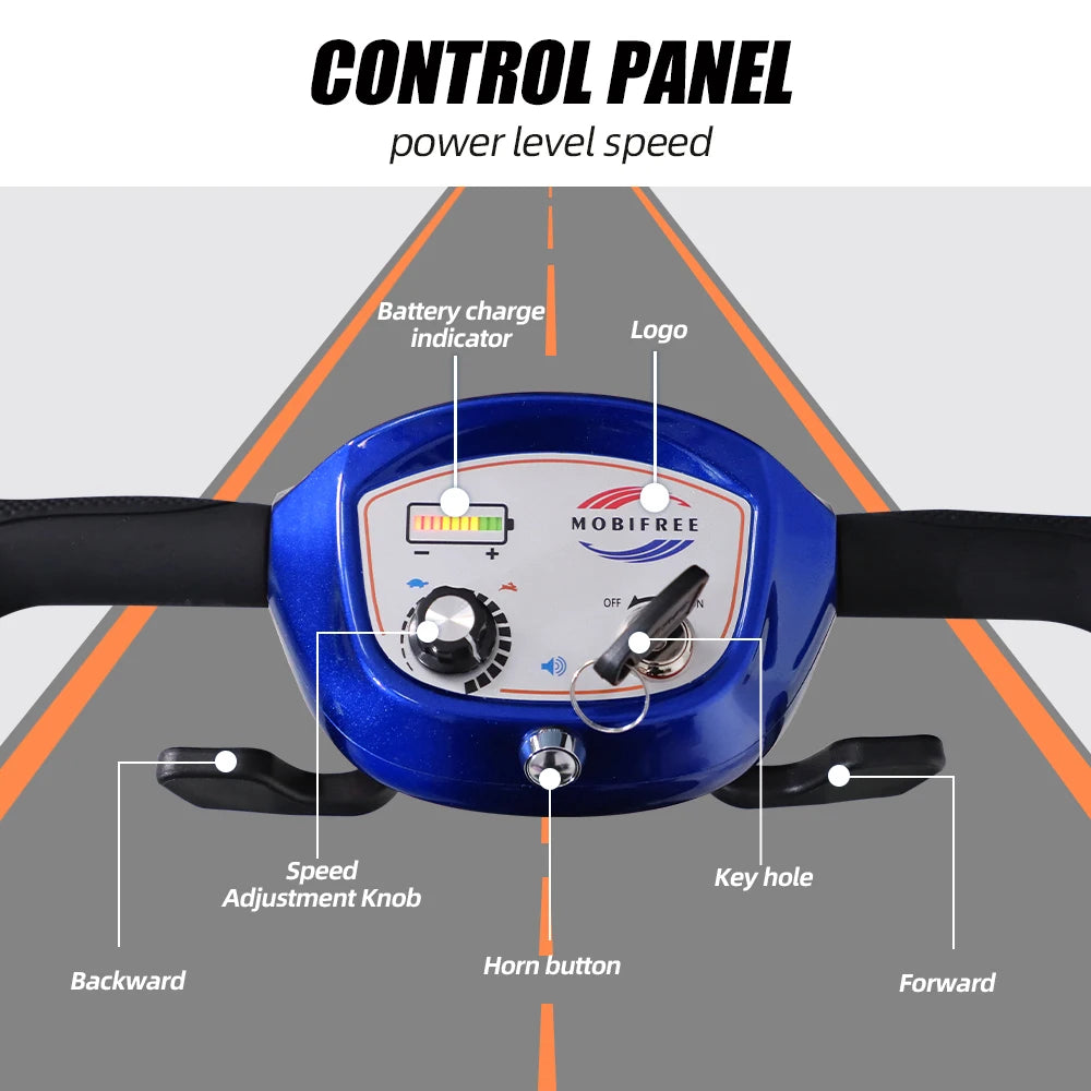 Powered Lightweight Manual Folding Mobility Scooter