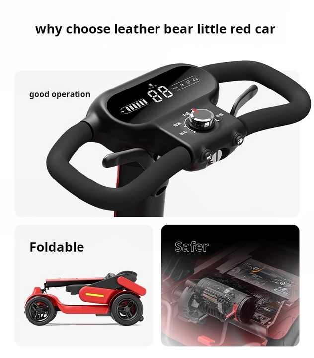 Light Weight Parable 4 Wheels Electric Mobility Scooter for Adult Elderly