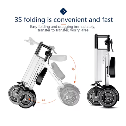 Folding Tricycle Small And Portable Electric Tricycle For Adult Ultralight Mini Men's Electric Scooter