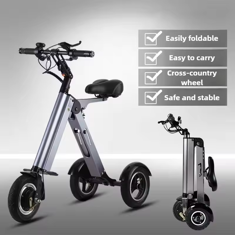 K70 Portable Fold Electric Tricycle Elderly Riding Commuting Electric Scooter