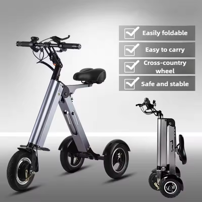 K70 Portable Fold Electric Tricycle Elderly Riding Commuting Electric Scooter