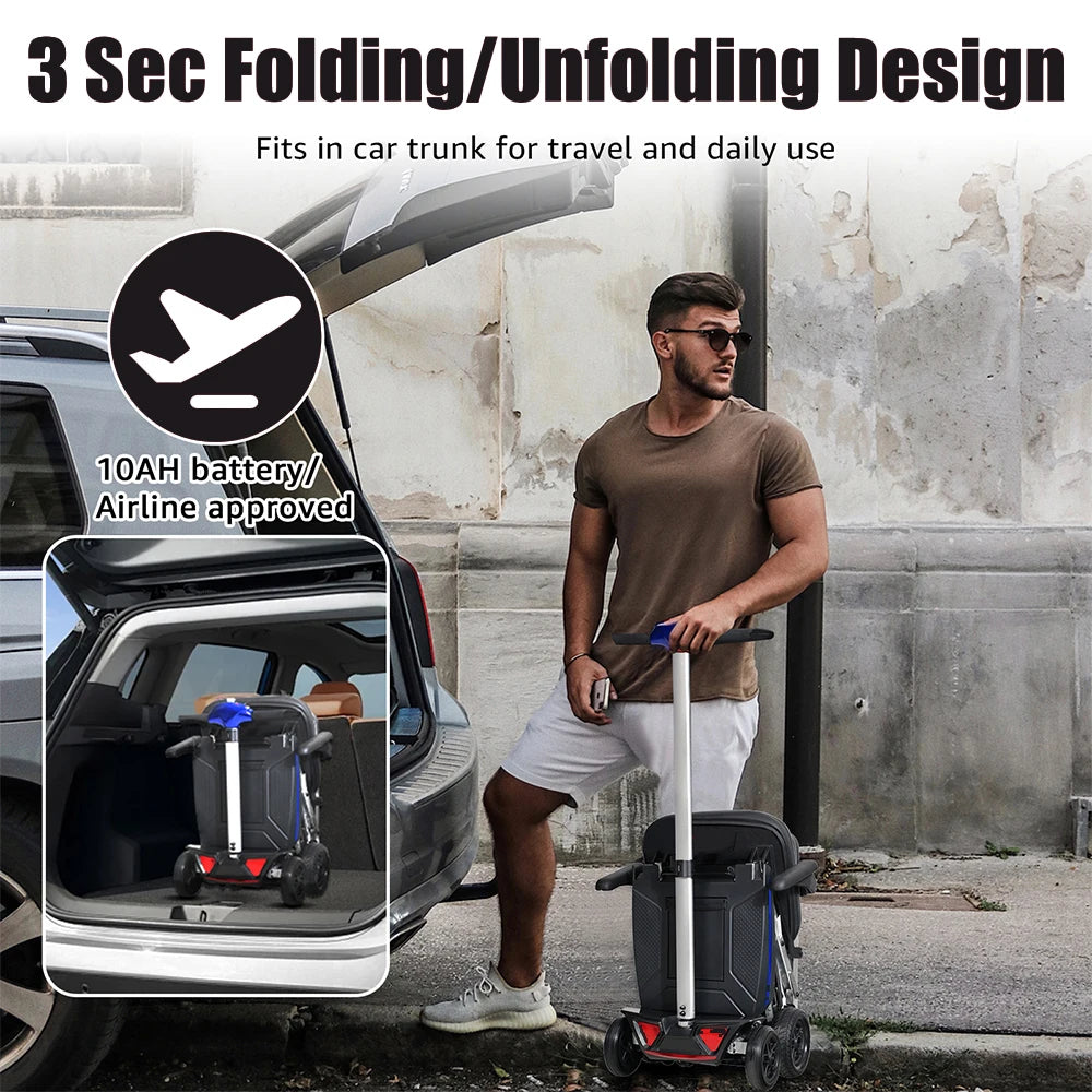 Powered Lightweight Manual Folding Mobility Scooter