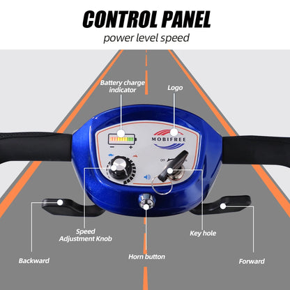 Powered Lightweight Manual Folding Mobility Scooter